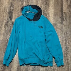 The North Face Blue Hoodie with Black Hood